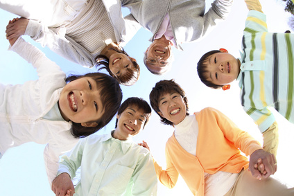 三世代ファミリーポートレート